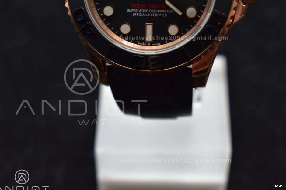 126655 Ceramic Edition Rubber VS3235 Oysterflex on Strap Bezel Yacht-Master Black Best VSF 1:1 0318
